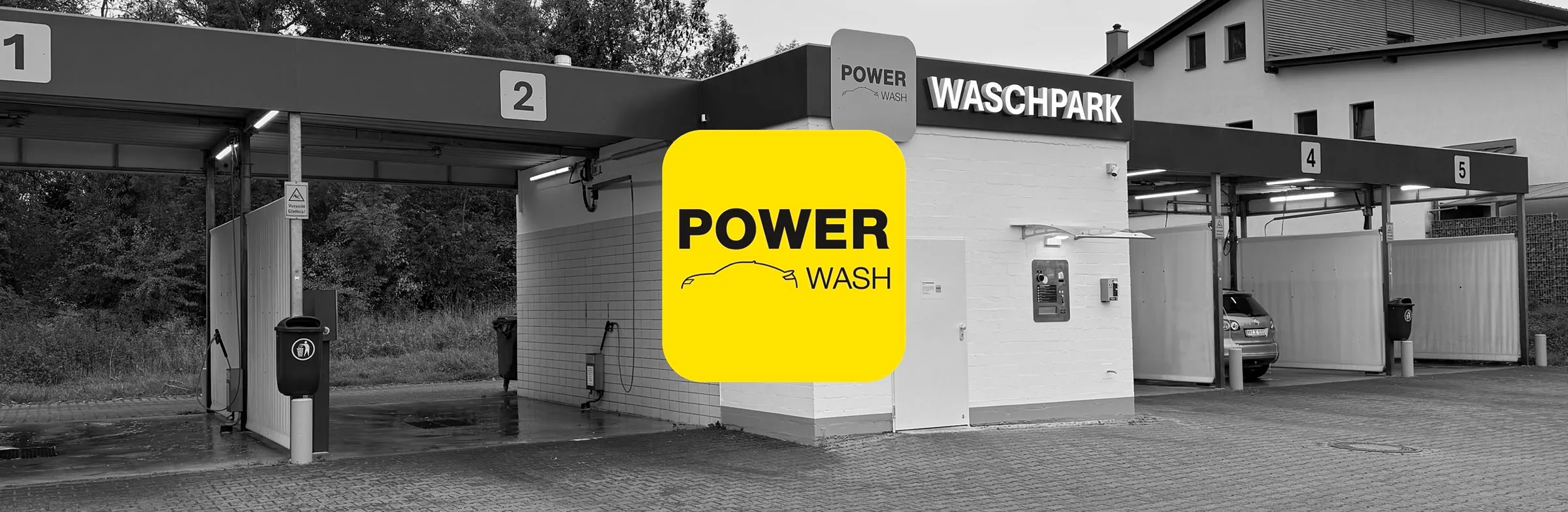 Power Wash Mayen Außenansicht der Waschanlage